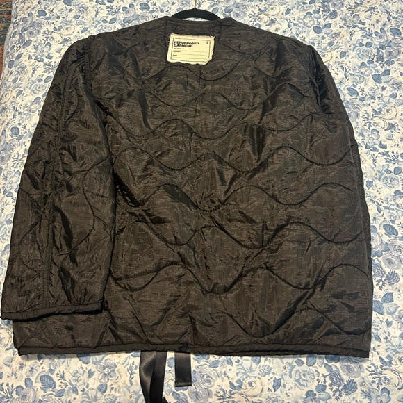 R13 Black Tape Tie Bomber Jacket - Picture 5 of 9